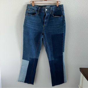 Universal Thread High Rise Kick Boot Crop Y2K 90s Multi Denim 8